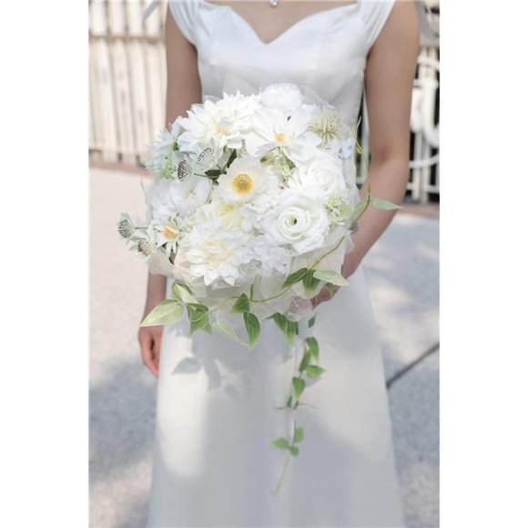 Artificial Flowers Combo Box Set Faux Flowers Bulk Flower Leaf w/ Stems Wedding - Picture 6 of 6